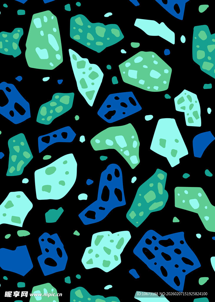 多彩碎块图案背景