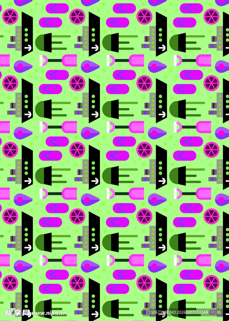 多彩电池图案背景设计