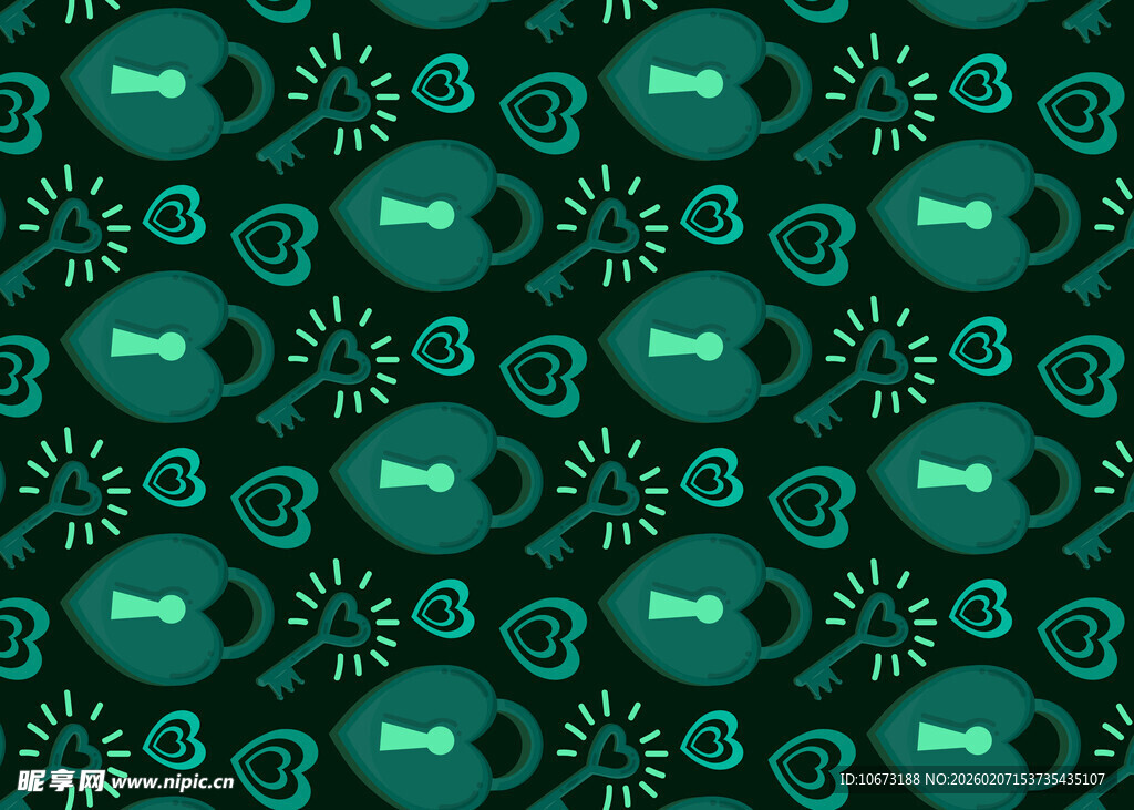 绿色骷髅头图案背景纹理