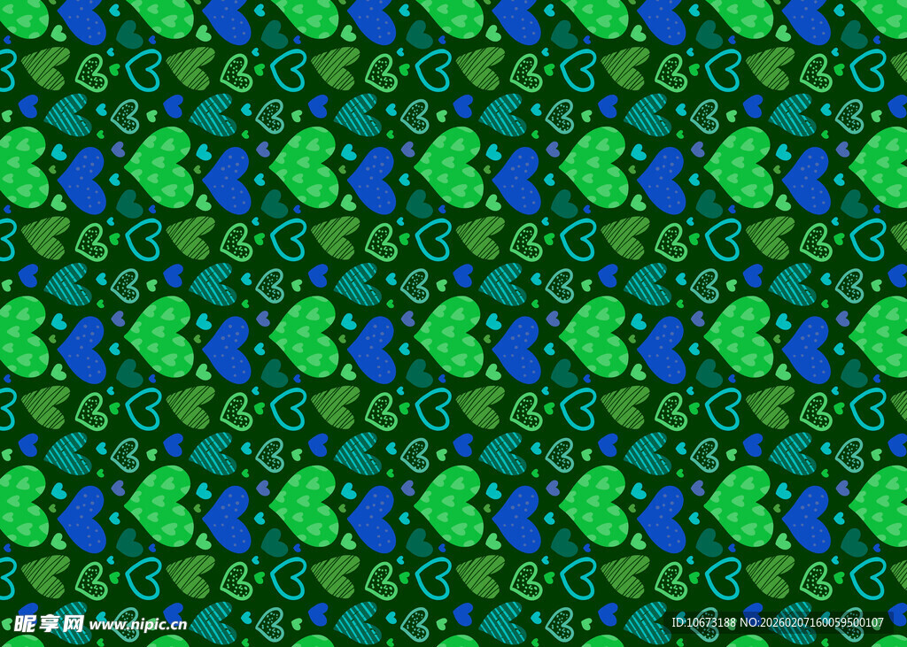 绿蓝相间几何图案纹理