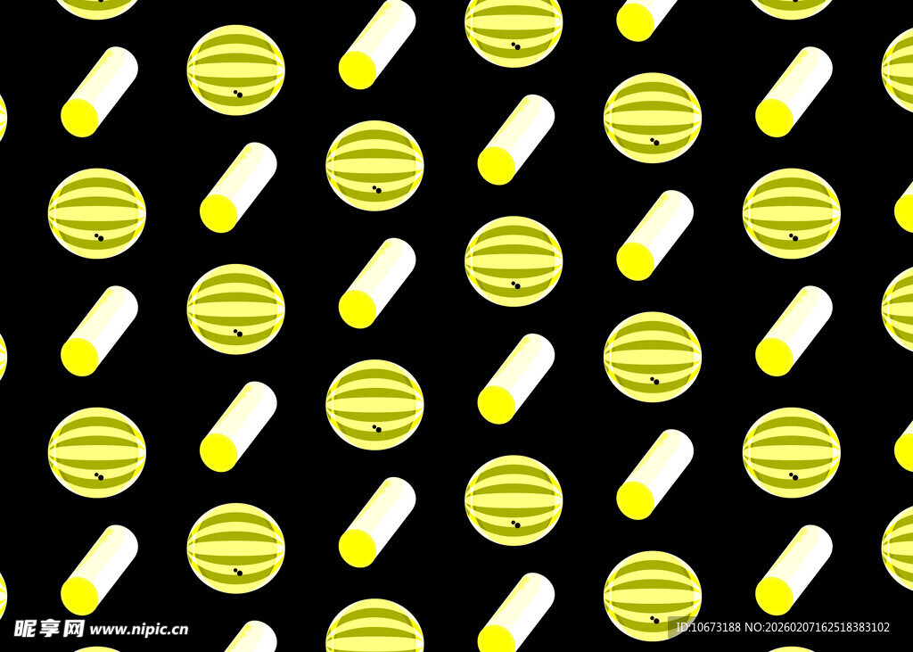 黑色背景上的多彩药片图案