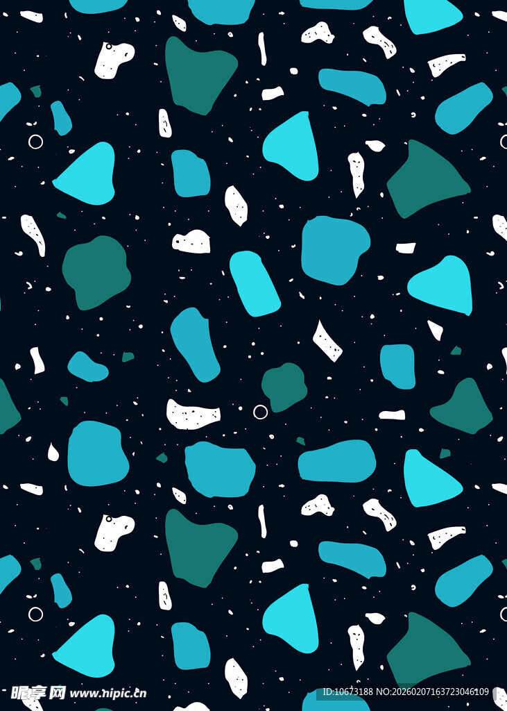 蓝绿碎块抽象图案背景