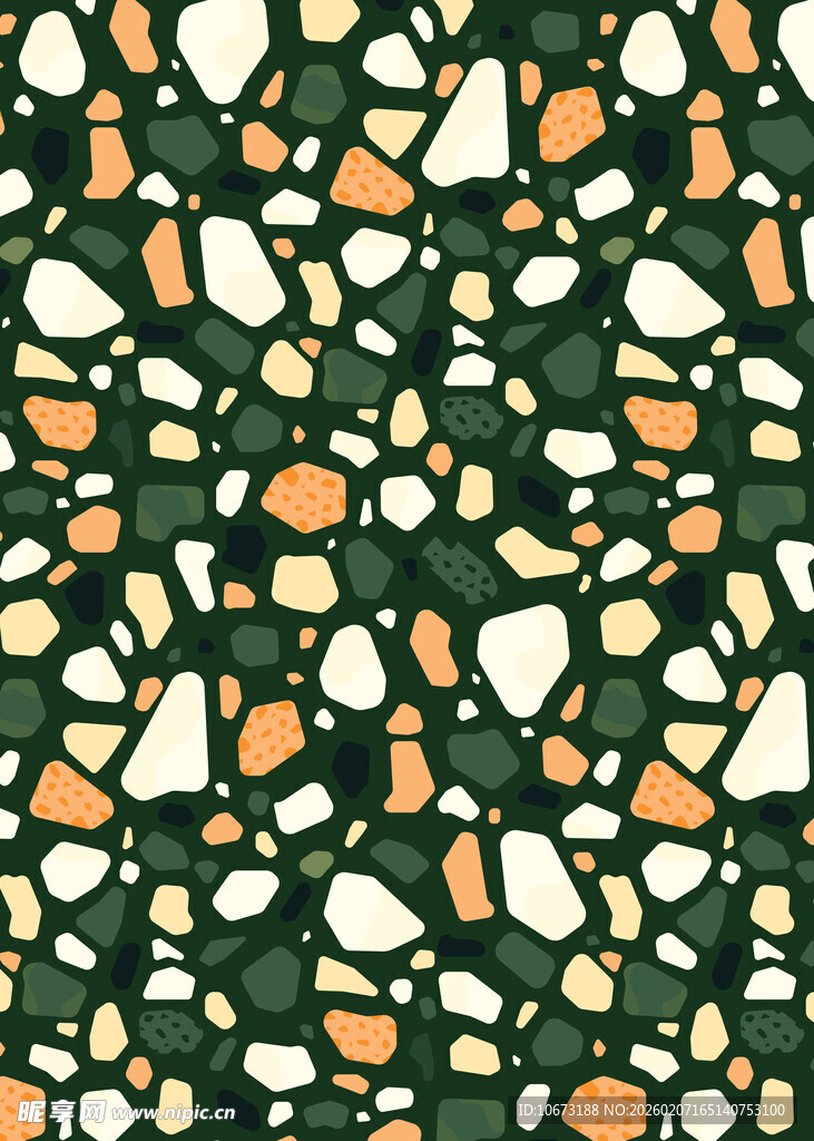 多彩碎石纹理图案