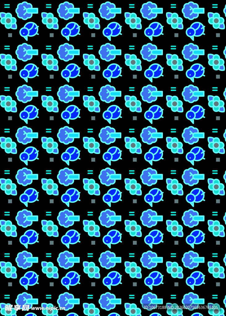 蓝绿几何图案背景纹理