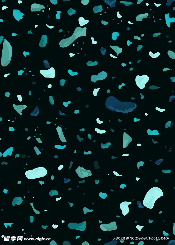 蓝绿色碎粒黑色背景纹理