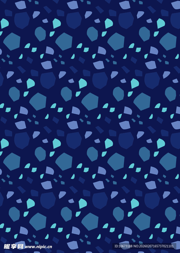 蓝色渐变波点图案背景