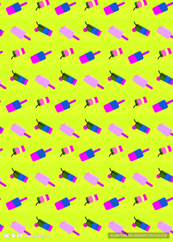 亮黄色多彩几何图案背景