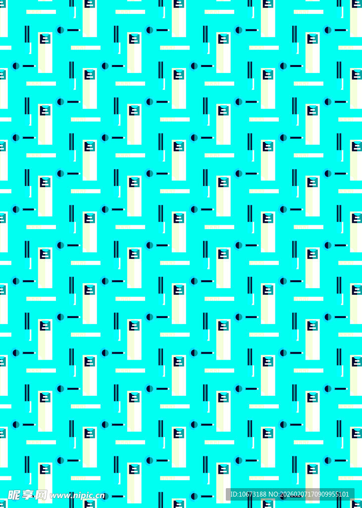 蓝绿色几何图案背景纹理