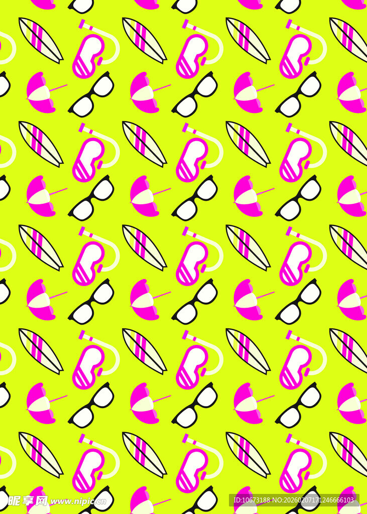 多彩荧光棒图案背景