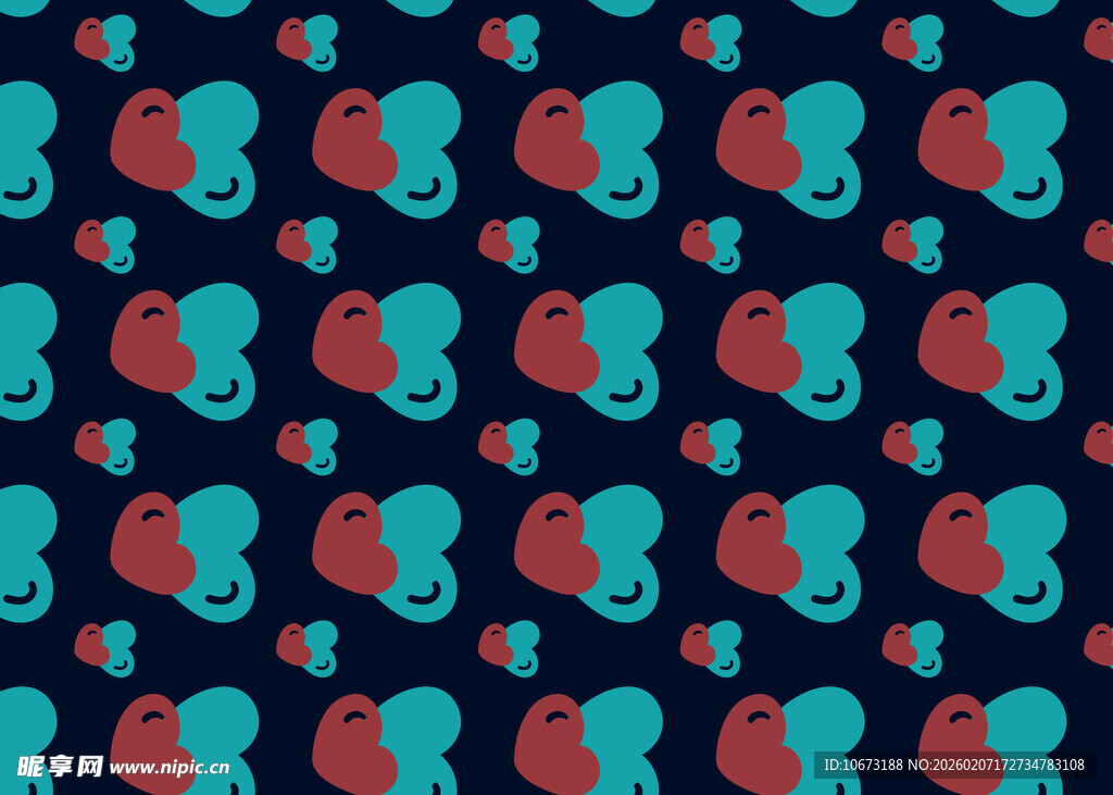 多彩卡通图案背景纹理