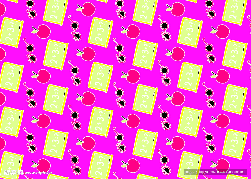 粉色几何图案无缝背景