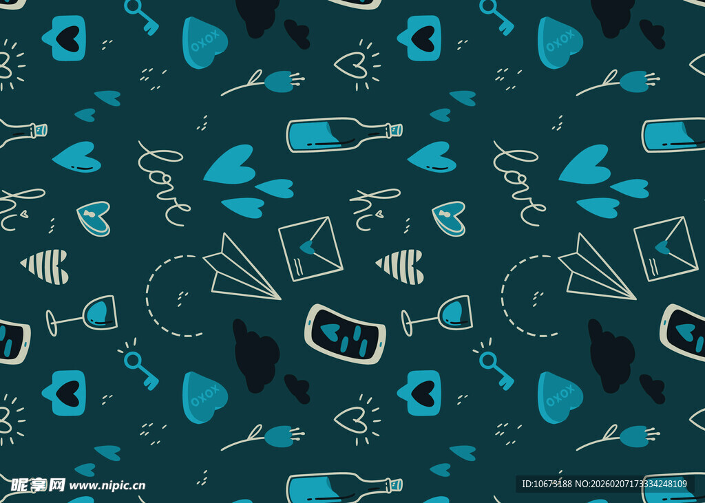 蓝色科技风图案背景