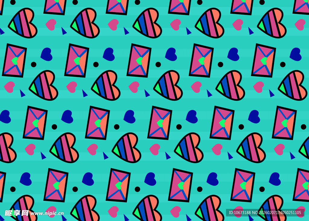 多彩磁带图案背景设计