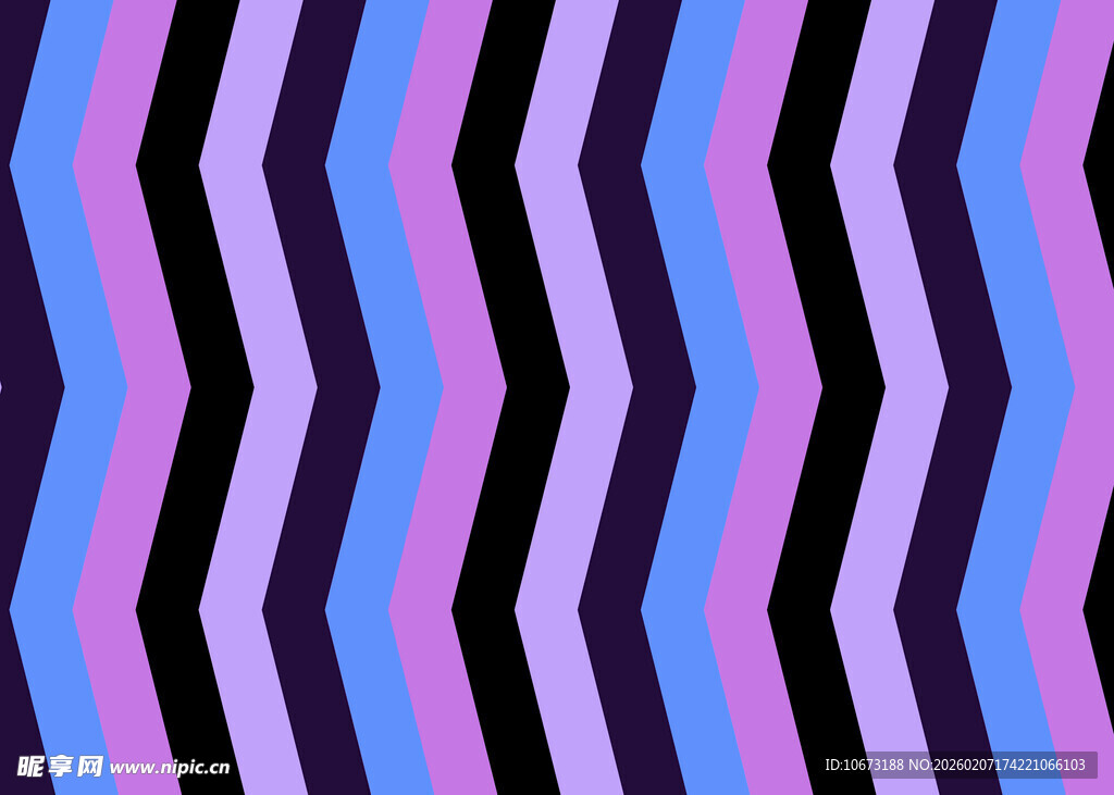 蓝紫渐变锯齿条纹图案