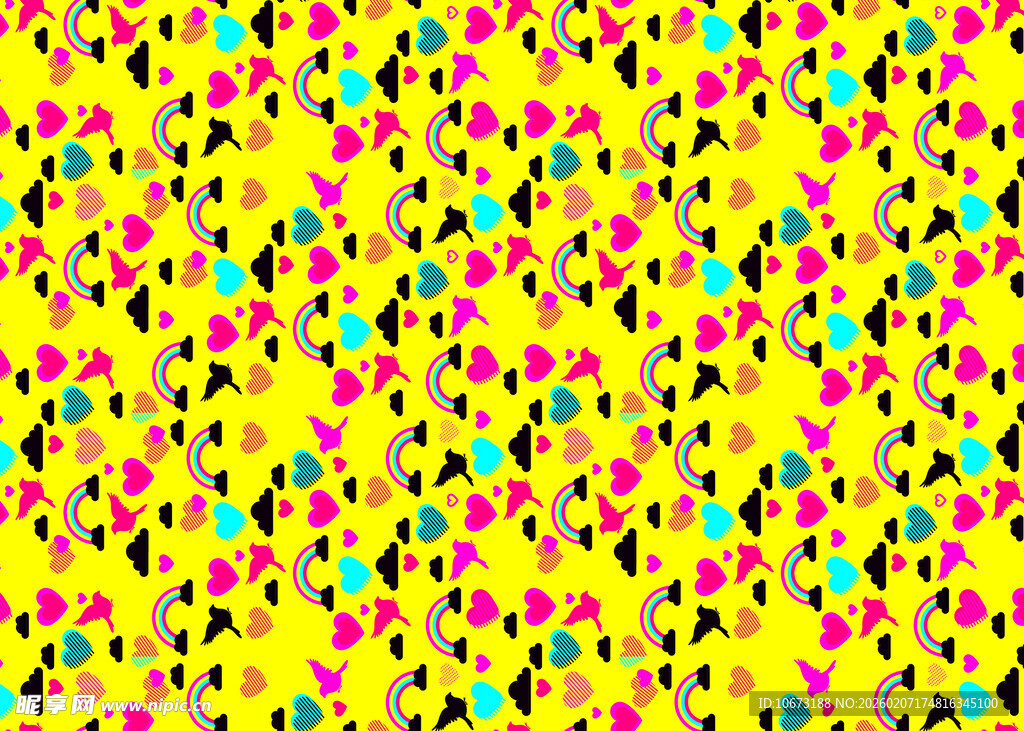 多彩几何图案背景