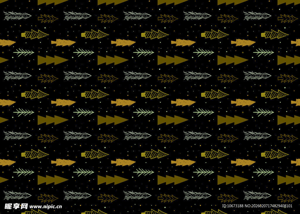 黑色背景金色图案纹理
