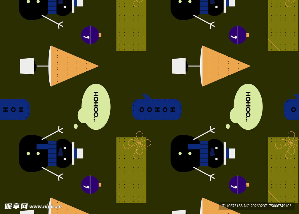卡通风格电子设备图案背景