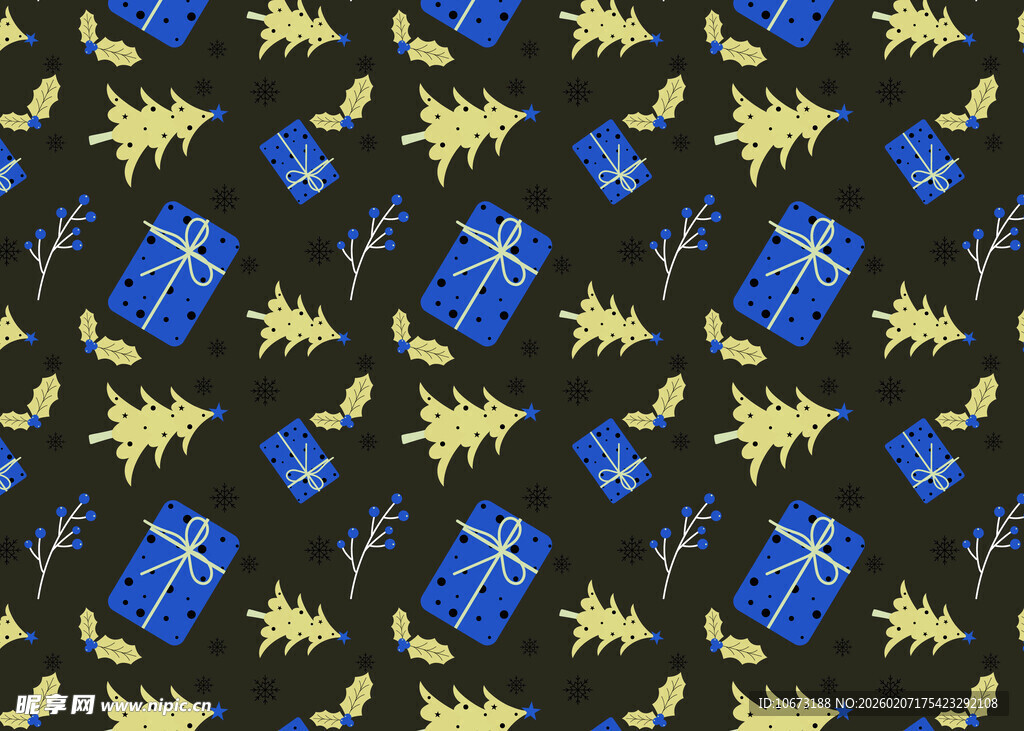 圣诞主题图案布料