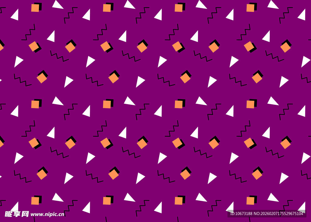 紫色几何图案无缝背景