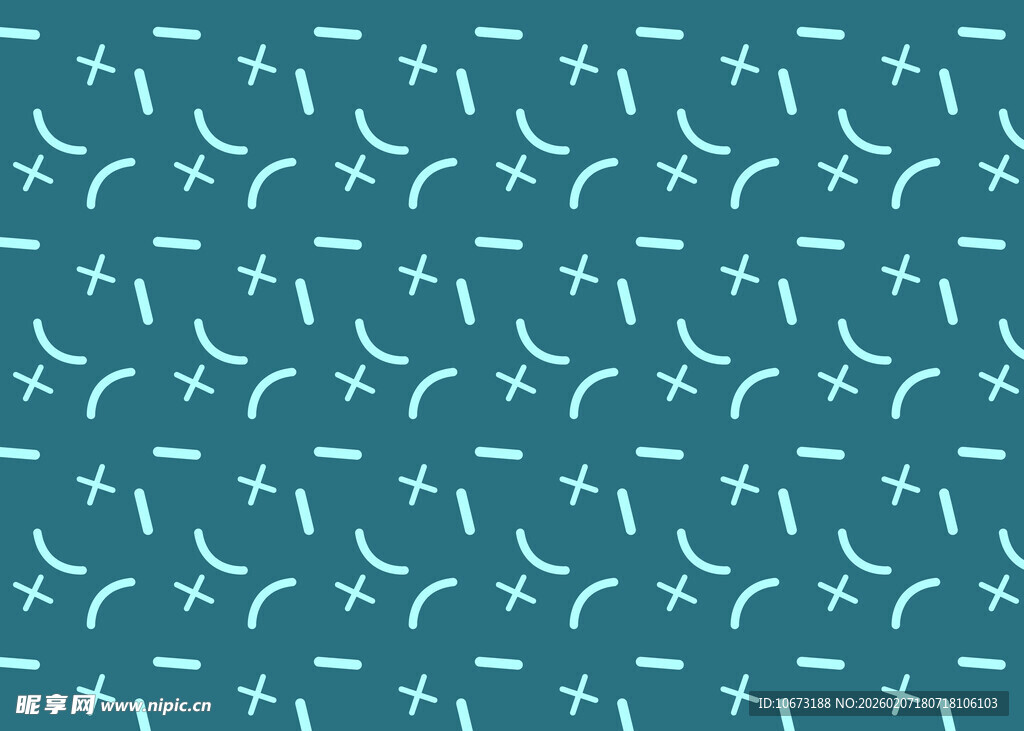 蓝底星月图案无缝背景