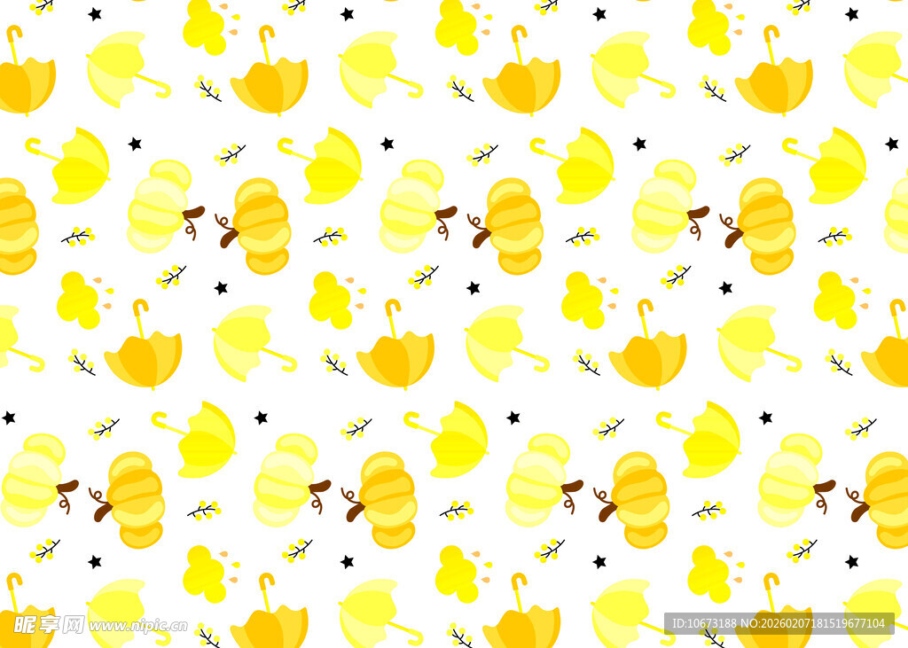 黄色水果图案背景纹理