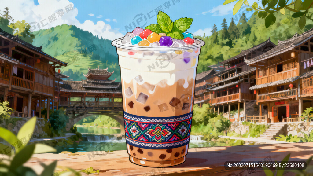 苗寨奶茶 主要材料是牛乳与牛奶