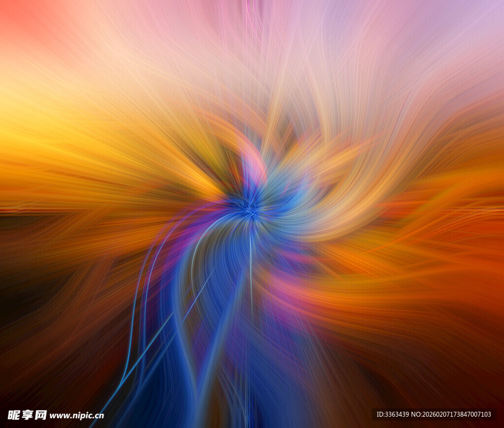 绚丽多彩的抽象光线图案