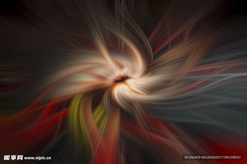 绚丽抽象动感花纹图案