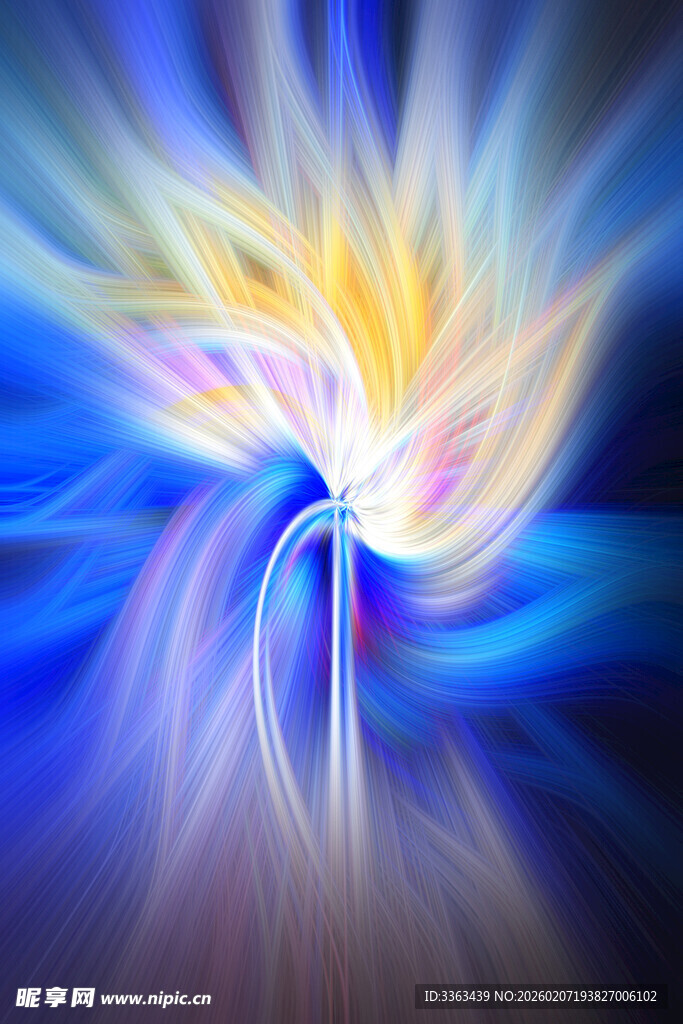 梦幻炫彩抽象光影图案