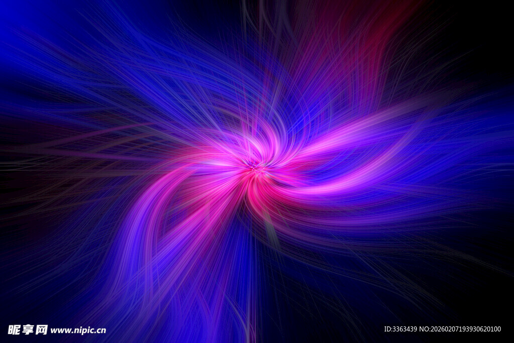 炫彩动感抽象光线背景