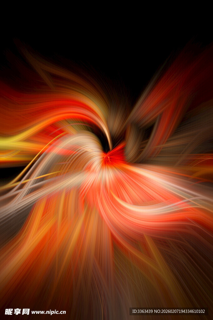 炫彩动感抽象光线图案