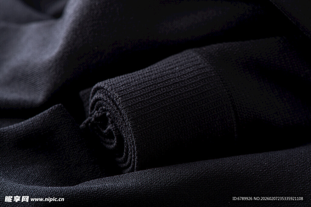 黑色裤袜布料特写