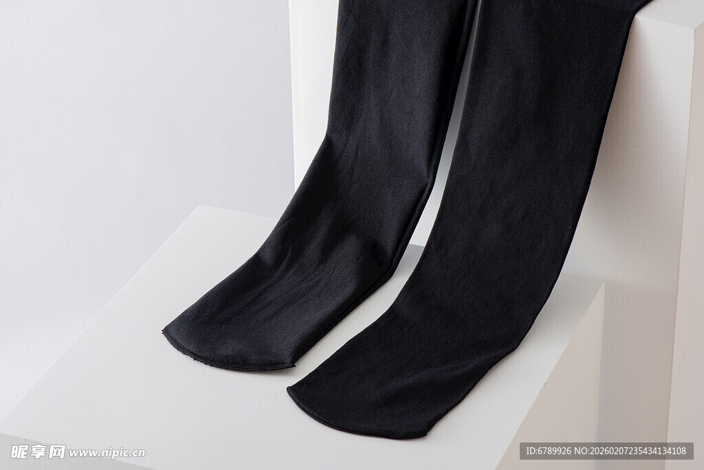黑色裤袜特写