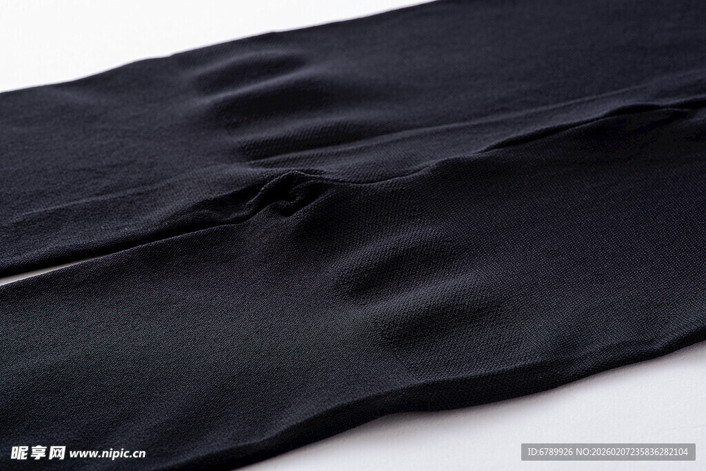 黑色裤袜布料特写