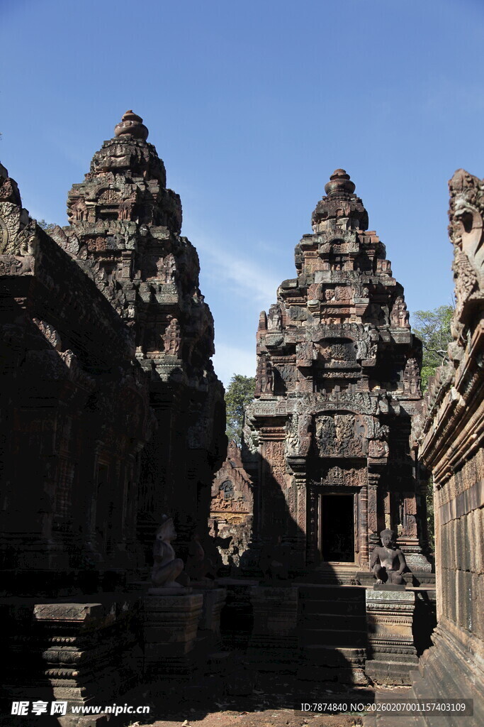 古老神秘的柬埔寨寺庙遗迹