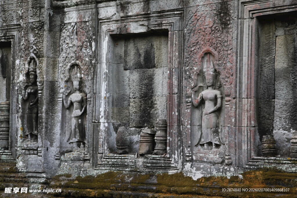 古老寺庙的精美雕刻