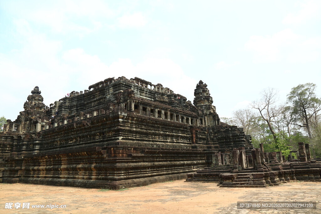 古老神秘的柬埔寨寺庙遗迹