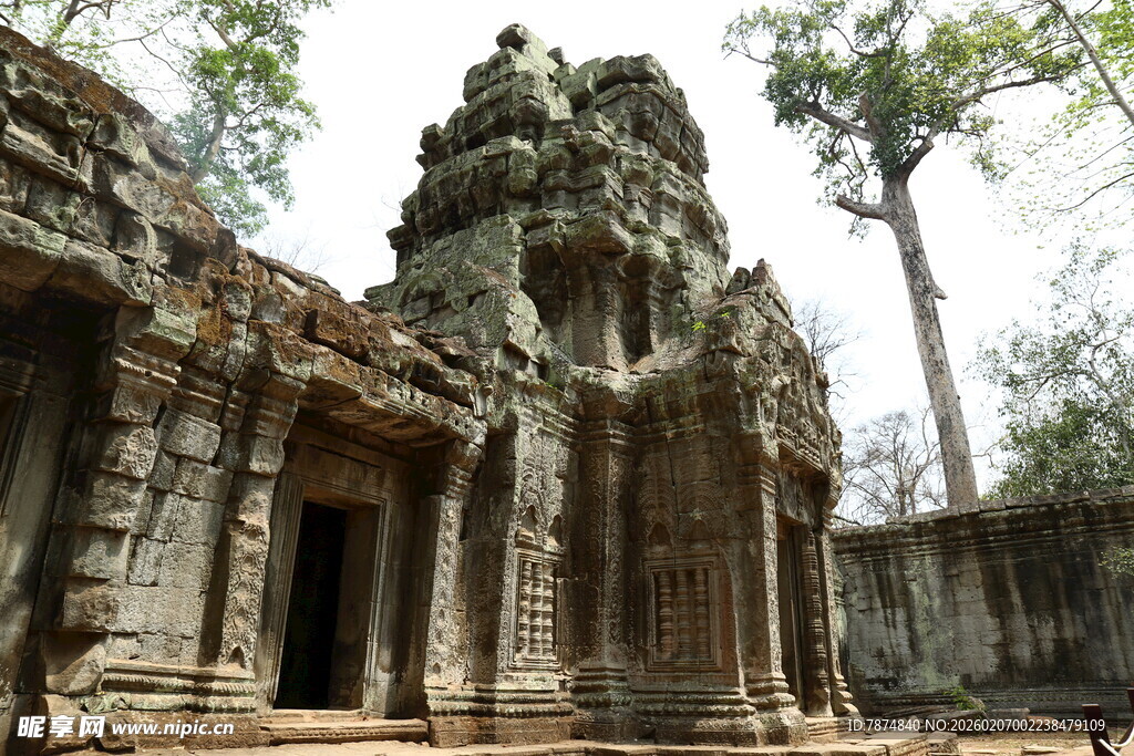 古老神秘的柬埔寨寺庙遗迹