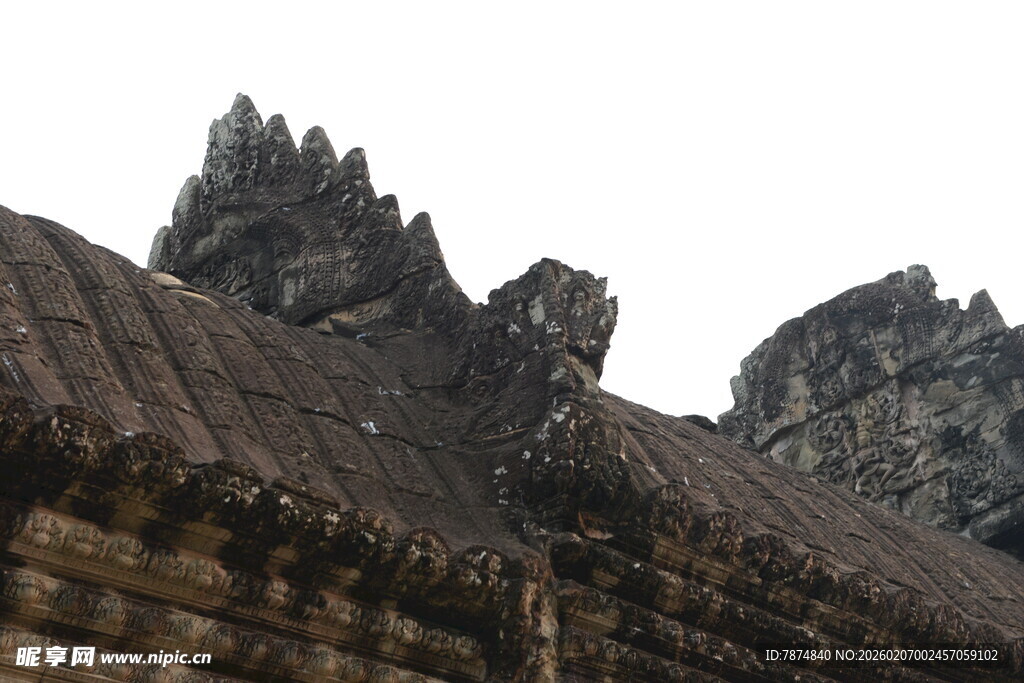 古老神秘的柬埔寨寺庙建筑