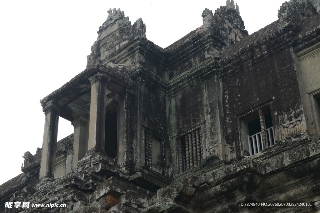 古老神秘的柬埔寨寺庙建筑