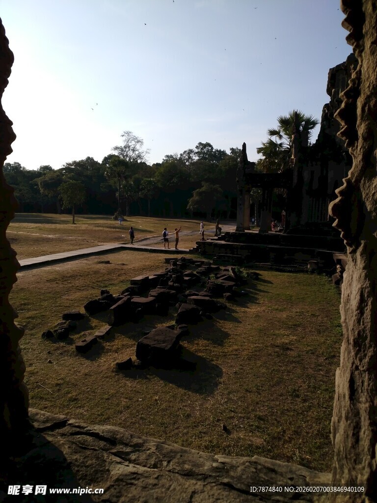 古老寺庙遗址景观