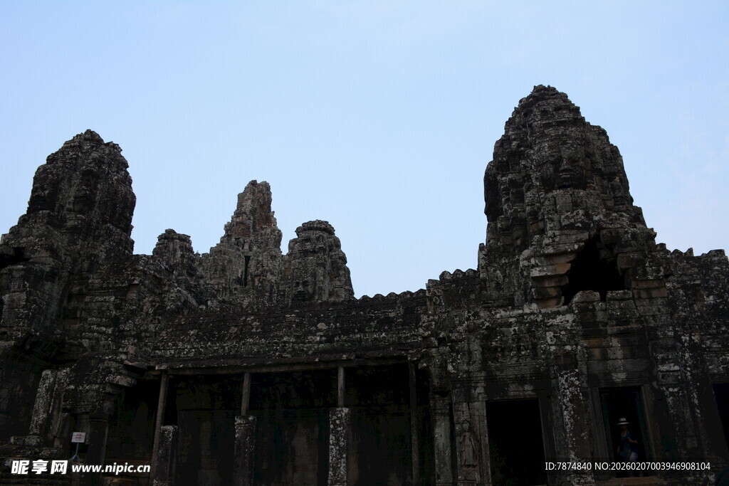 吴哥窟古老建筑景观