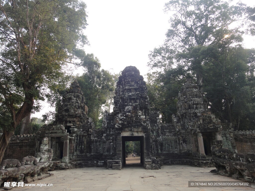 古老神秘的柬埔寨寺庙遗迹