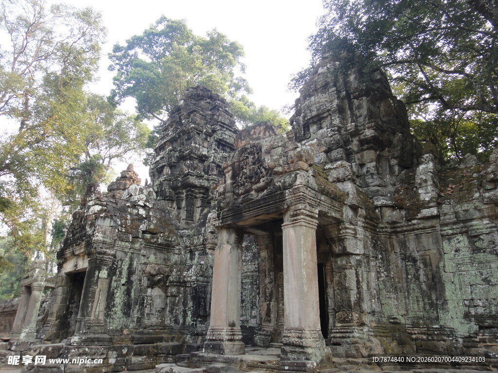 古老神秘的柬埔寨寺庙遗迹