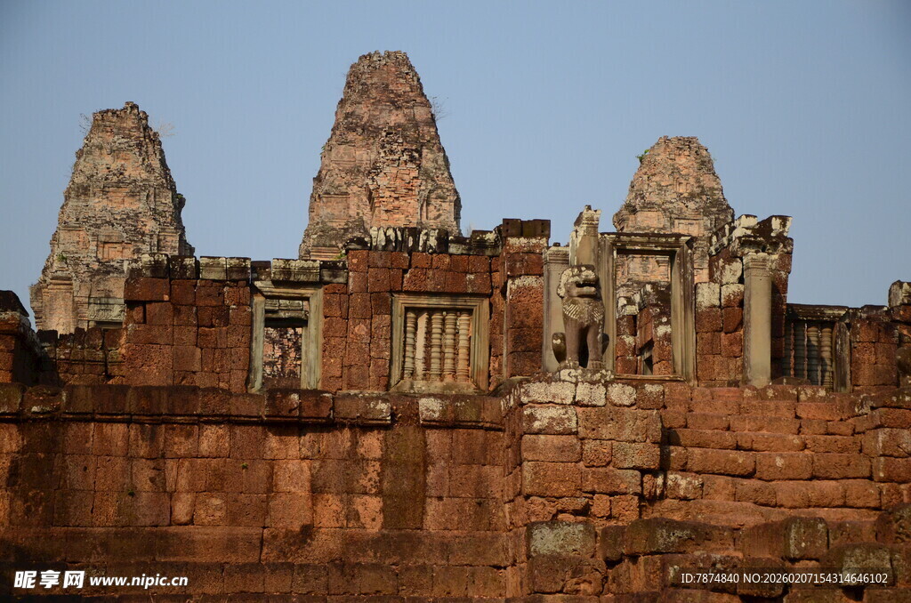 吴哥窟古老建筑景观