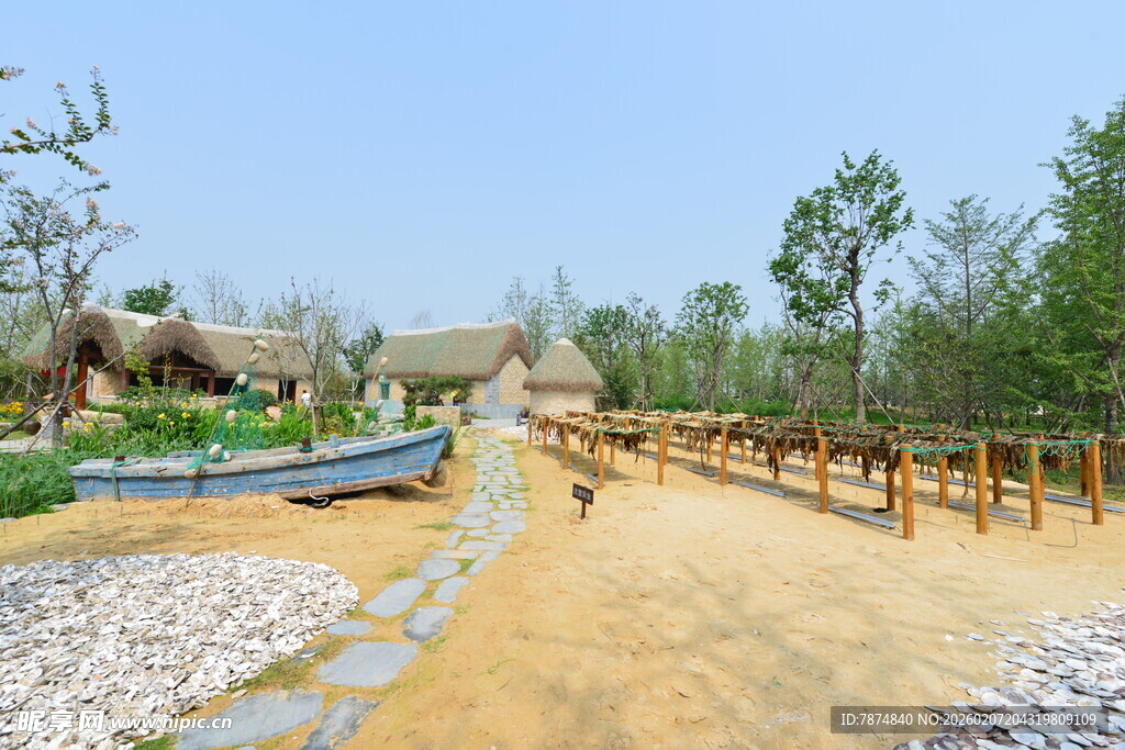 乡村户外休闲景观步道