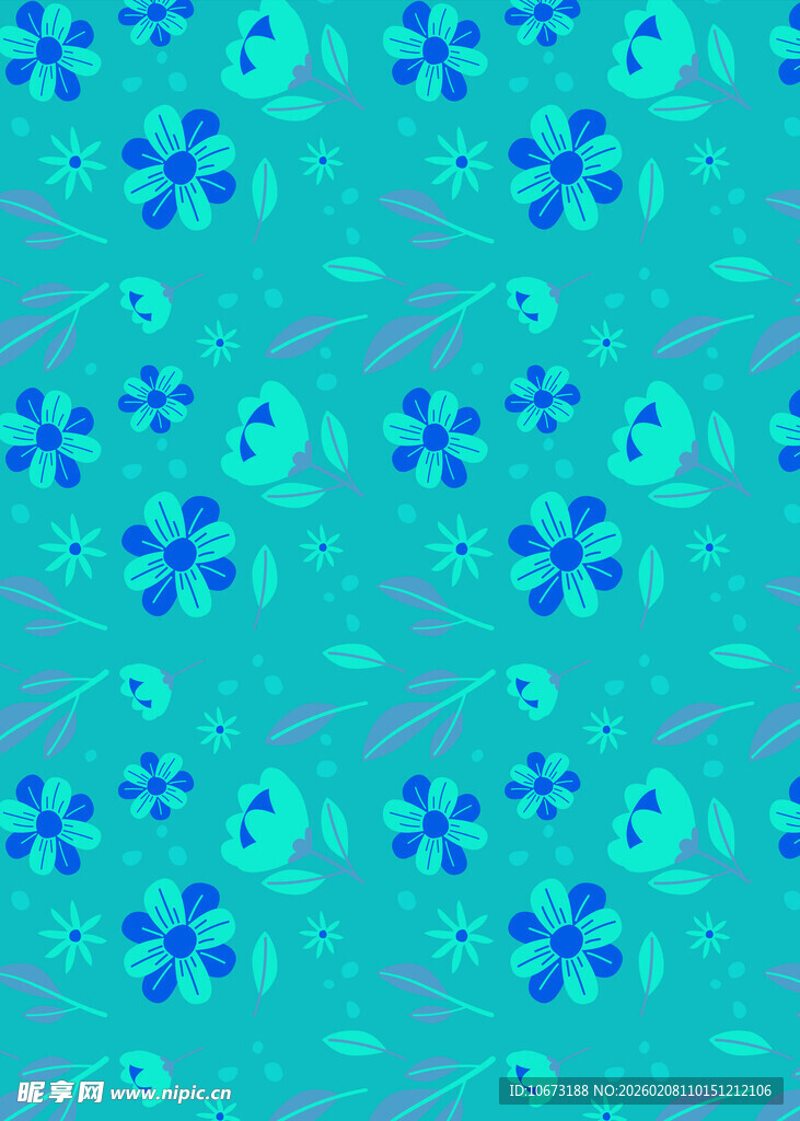 蓝绿色调几何图案背景