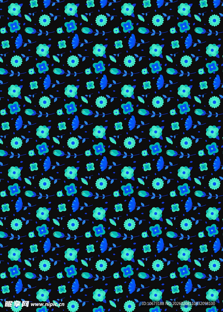 蓝绿相间几何图案纹理