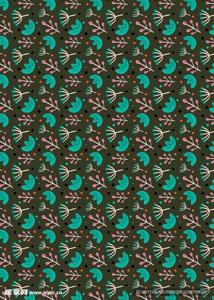 深绿底蓝绿图案精美纹理