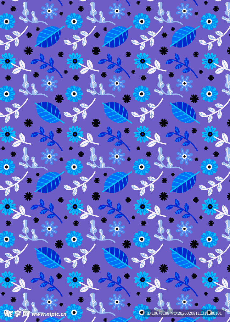 蓝色梦幻几何图案纹理